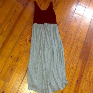 Long black and grey dress